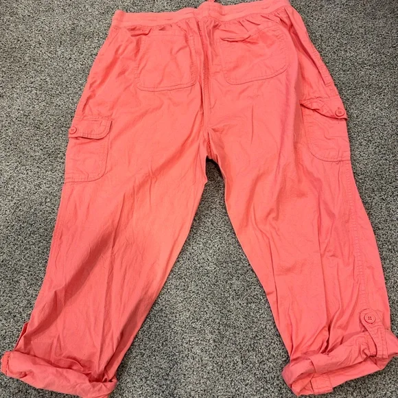 Size 18W Coral Capri Pants!! - Picture 1 of 7